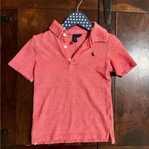Janie and Jack Heathered Coral Polo Shirt